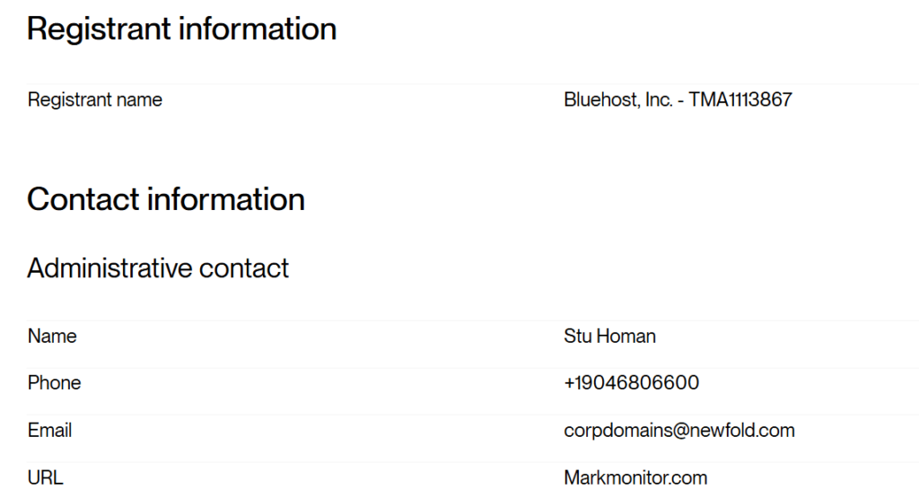 find domain owner information on CIRA lookup